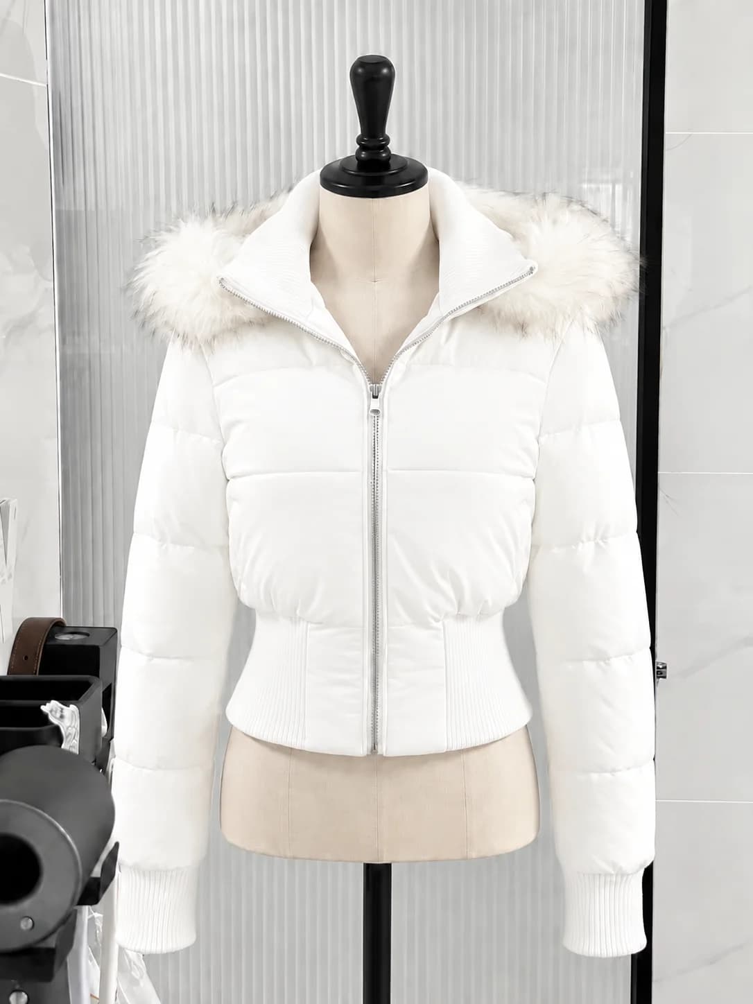 American Vintage Faux Fur Parkas Coats 2026 Y2k Retro Cotton‑padded Jacket Korean Fashion Warm Casual Outwear Tops Winter