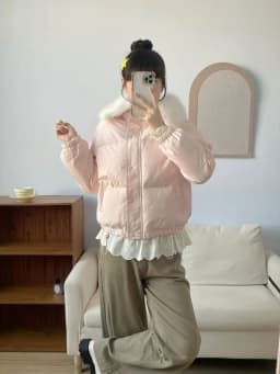 2026 Y2K American Vintage Women Cotton padded Parkas Jacket Winter Faux Fur Collar Korean Style Warm Casual Outer Coats Tops