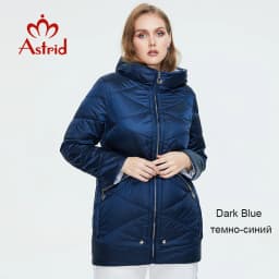 2022 Astrid winter jacket women Contrast color Waterproof fabric with cap design thick cotton clothing warm women parka AM-2090