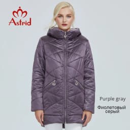 2022 Astrid winter jacket women Contrast color Waterproof fabric with cap design thick cotton clothing warm women parka AM-2090