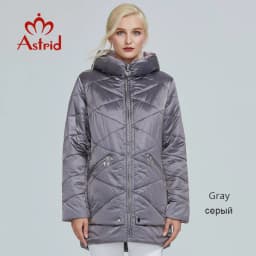 2022 Astrid winter jacket women Contrast color Waterproof fabric with cap design thick cotton clothing warm women parka AM-2090