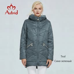 2022 Astrid winter jacket women Contrast color Waterproof fabric with cap design thick cotton clothing warm women parka AM-2090