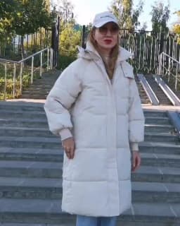 Vielleicht 2025 Korean Jacket Women Winter X-long Parkas Solid Hooded Thicken Warm Female Snow Wear Coat Padded Loose Clothes