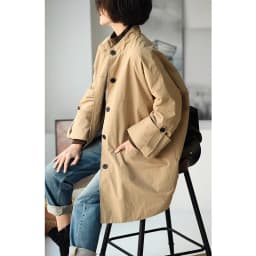 F92220 Artistic Casual Stand-Up Collar Oversize Adjustable Wide-Sleeve Cotton Jacket Coat for Women Winter