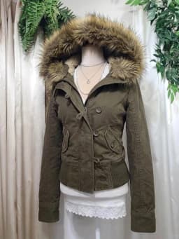 American Vintage Faux Fur Parka Women Y2K Retro Cotton‑padded Coat Wind Resistant Korean Style Warm Casual Winter Outerwear