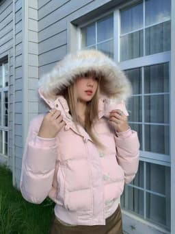 American Vintage Parkas Women Retro Subculture Faux Fur Jackets Oversized Warm Long Sleeve Outerwear Harajuku Casual Streetwear