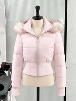 Winter Warm Cotton‑padded Parka 2026 Y2K American Vintage Women Faux Fur Collar Korean Casual Outer Coats Tops