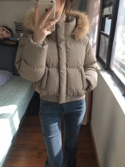 2026 Women Winter Faux Fur Collar Turtleneck Coat Korean Style Warm Cotton Padded Jacket Y2K Vintage Casual Parka Outerwear