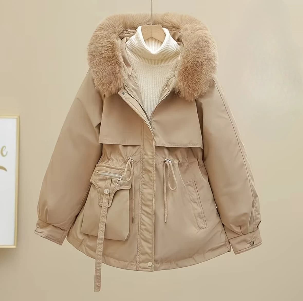 Casual American Vintage Workwear Short Padded Coat Ladies Thick Warm Zipper Autumn Winter Street Chic Women Outer Jackets