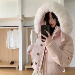 2026 Korean Fashion Women Winter Faux Fur Collar Parka Warm Cotton Padded Jacket Y2K Vintage Casual Streetwear Outerwear Coat