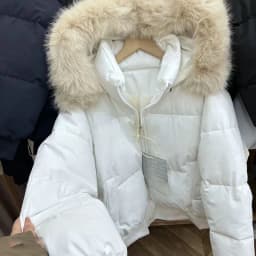 Y2K Korean Vintage Women Winter Coat 2026 Faux Fur Collar Warm Cotton Padded Parka Casual Jacket Outerwear For Travel
