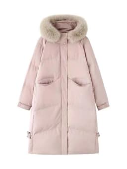 Winter Women Long Parka Faux Fur Collar Cotton Padded Jacket Korean Style Warm Y2K Vintage Casual Streetwear Outerwear Coat