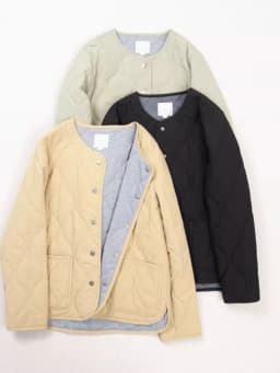 Artistic Japanese Sle Women's Cotton Jaet Thin round Ne ort Coat Inner Wear Small Size Autumn Winter Faion Commute