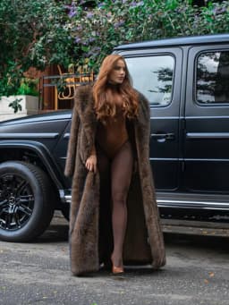 Winter Hooded Faux Fur Overcoat Women Casual Luxury Long Sleeve Fluffy Coat Female Thicken Warm Loose High Quality Outwears