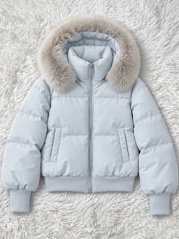 2026 Korean Fashion Women Faux Fur Collar Winter Coat Warm Cotton Padded Jacket Y2K Casual Vintage Parka Outerwear Coats