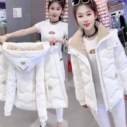 2025 New Women Jacket Winter Parka Down Cotton JacketsLoose Thick Warm Hooded Parkas Casual Long Coat Waterproof Outwear