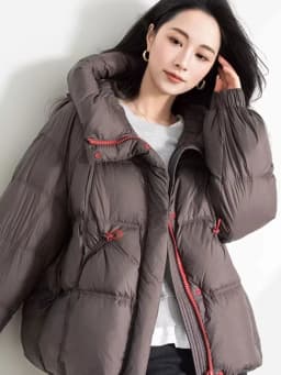 Jacket Korean Thickened Puff Feather Cotton Jacket Women Winter New Loose Warm Fashion Zipper Hooded