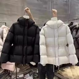 Autumn Winter Jacket Women Parkas 2025 New Fashion Loose Down Cotton Coats Female Jackets Stand Collar Short Outwear Tops