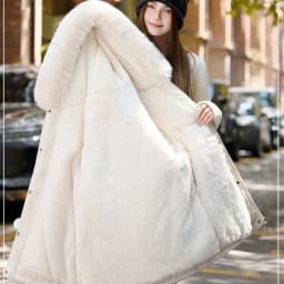 2026 Winter Jacket Coat New Women Parkas Clothes Long Coat Wool Liner Hooded Jacket Fur Collar Thick Warm Snow Female Outerwear