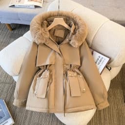 Ladies Down Cotton Jacket 2025 Mid Length Version Temperament Women's Winter Parka Coat Korean Version Fashion Female Outerwear