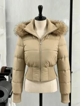American Vintage Workwear Short Padded Coat Women Thick Warm Zipper Autumn Winter Street Chic Ladies Outer Jackets