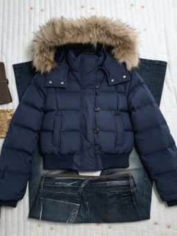 American Vintage Workwear Short Padded Coat Women Thick Warm Zipper Autumn Winter Street Chic Ladies Outer Jackets