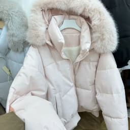 Korean Fashion Women Winter Long Coats 2026 Faux Fur Collar Warm Cotton Padded Parka Y2K Vintage Daily Casual Outerwear Jacket