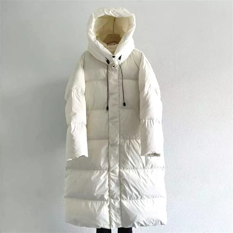 Women Long Parkas Faux Fur Collar 2026 Korean Fashion Y2K Vintage Warm Overcoats Winter Outerwear Jackets Street Casual Outfits