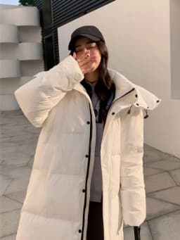 Women Long Cotton Padded Parka Faux Fur Collar 2026 Winter Y2K Vintage Korean Warm Loose Straight Cut Overcoat Casual Outerwear