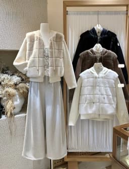 Women's Soft Faux Fur Knitted Jacket Autumn Winter New Style Pure Desire Style Splicing Design Long Sleeve Cotton Coat