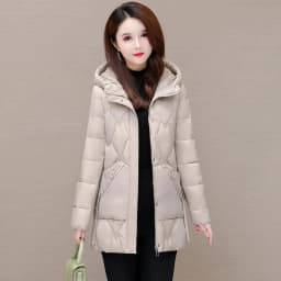 2025 Winter Women Jacket Warm Parkas Female Thicken Coat Cotton Padded Long Hooded Outwear Casual Loose Women Snow Parka Jackets