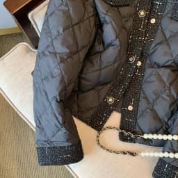 Autumn and Winter New Women's Elegant Cotton Clothes with Small Fragrance Design Fashionable Thickened Warm Parker Coat