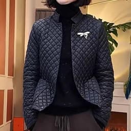 Slim Fit Short Lightweight down Cotton Jacket Women's Early Spring Fashionable Warm Thin Outerwear Small Cotton Coat
