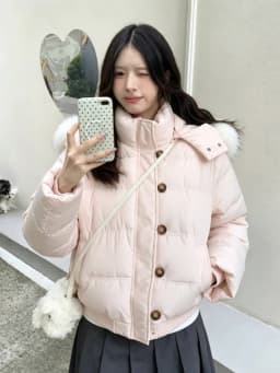 2026 Korean Fashion Women Winter Faux Fur Collar Hooded Parka Warm Cotton Padded Jacket Y2K Vintage Casual Streetwear Coat