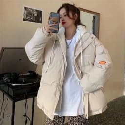 2023 Women's Winter Down Cotton Jacket 2025 New Korean Loose Fashion Short Female Hooded Thick Parkas Overcoat