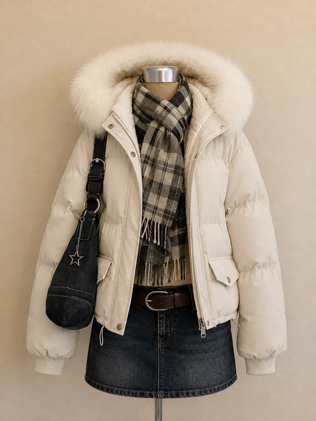 2026 Autumn Faux Fur Parkas Jackets Womens Y2K American Vintage Cotton‑padded Coats Korean Fashion Warm Casual Outwear Tops