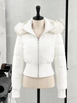 Korean Fashion 2026 Women Faux Fur Collar Winter Jacket Y2k American Vintage Harajuku Warm Cotton‑padded Outwear Parka Coat