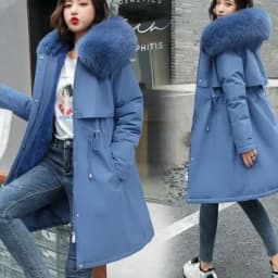 Winter Jacket 2026 New Women Parka Clothes Long Coat Wool Liner Hooded Jacket Fur Collar Thick Warm Snow Wear Padded Parka