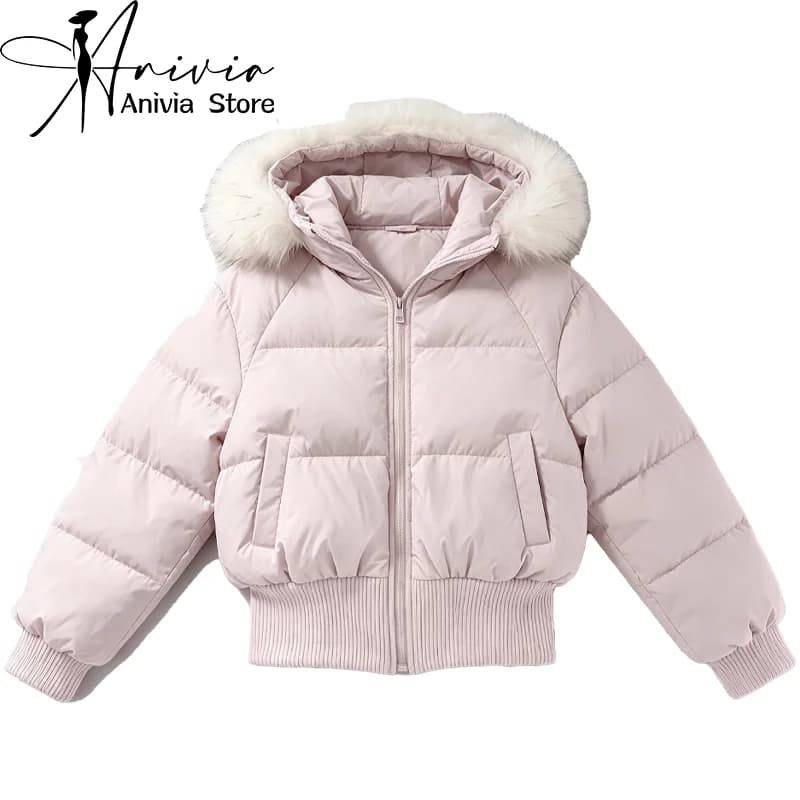 Women's Hooded Long Sleeve Waist-Cinched Puffer Jacket Cotton Y2K Winter 2000S Warm Aesthetic Retro Top Cotton Jacket Clothing
