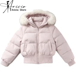 Women's Hooded Long Sleeve Waist-Cinched Puffer Jacket Cotton Y2K Winter 2000S Warm Aesthetic Retro Top Cotton Jacket Clothing