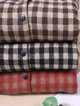 Thiened Cotton Jaet Women's Autumn Winter Plaid Splicing Coat Button Design Casual Artistic Sle Long Sve Hooded Coat