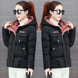 2023 New Winter Jacket Women Parkas Hooded Thick Down Cotton Padded Parka Female Jacket Short Coat Slim Warm Outwear P772