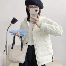 Winter 2026 New Hooded Warm Cotton Padded Coat Female Thin Down Jacket Women Parkas Fashion Simple Outwear Temperament Overwear