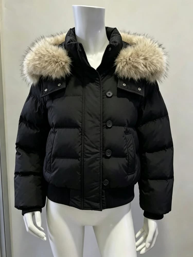 Winter Women Faux Fur Parkas Coats 2026 Y2K American Vintage Cotton Padded Jacket Korean Fashion Warm Thick Casual Outwear Tops