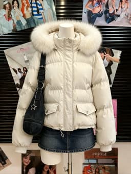 Y2K American Vintage Women Faux Fur Parkas 2026 Fall Korean Fashion Warm Cotton‑padded Coats Casual Outerwear Jackets Tops