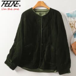 THHONE Autumn Winter Parkas for Women Jackets Vintage Basics Women's Clothing Casual Padded Korean Style Loose Coats Outerwear