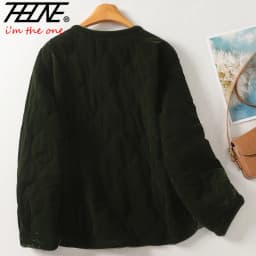 THHONE Autumn Winter Parkas for Women Jackets Vintage Basics Women's Clothing Casual Padded Korean Style Loose Coats Outerwear