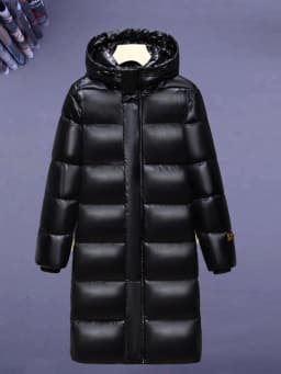 Ultra-Thick down Cotton Jacket Hooded Long Over-Knee Extreme Cold Couples Style Women's Fashion Commute Korean Version