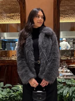Winter Faux Fur Cardigan Coat Fur Jacket Women Elegant Fluffy Solid Color Thickened Thermal Long Sleeve Coat Fashion Oversized