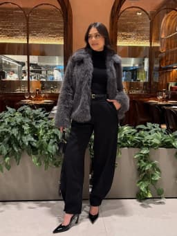 Winter Faux Fur Cardigan Coat Fur Jacket Women Elegant Fluffy Solid Color Thickened Thermal Long Sleeve Coat Fashion Oversized
